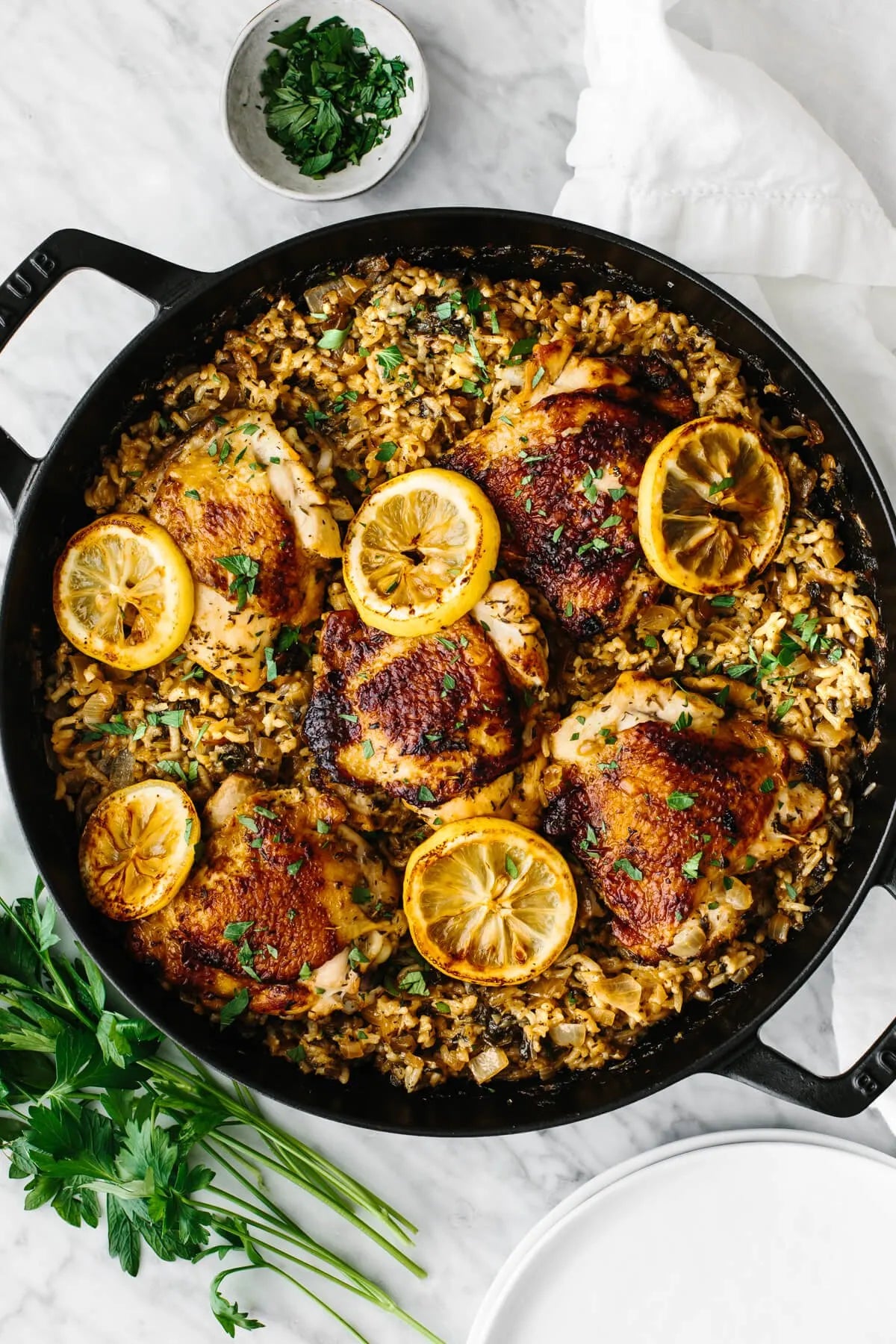 Greek Chicken One Pan Chicken And Rice Bake Chicken Breast With