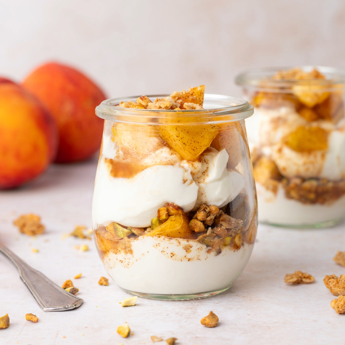 Peach Crisp Parfait