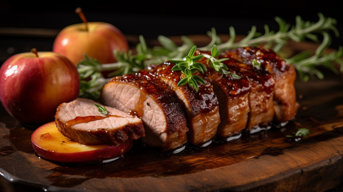Pork Tenderloin with Apple Cider Glaze