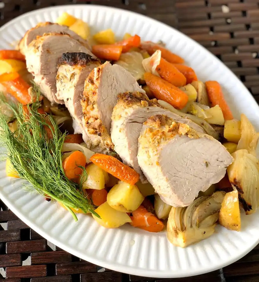 Grilled Pork Tenderloin & Veggies