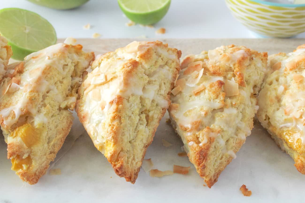 Coconut Mango Scones