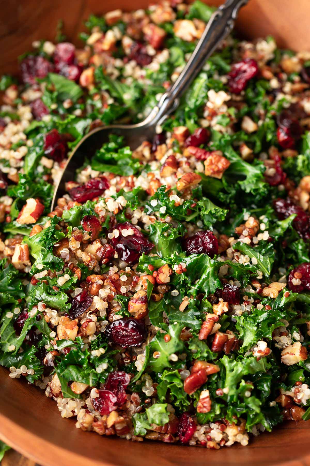 Cranberry Kale Quinoa Salad