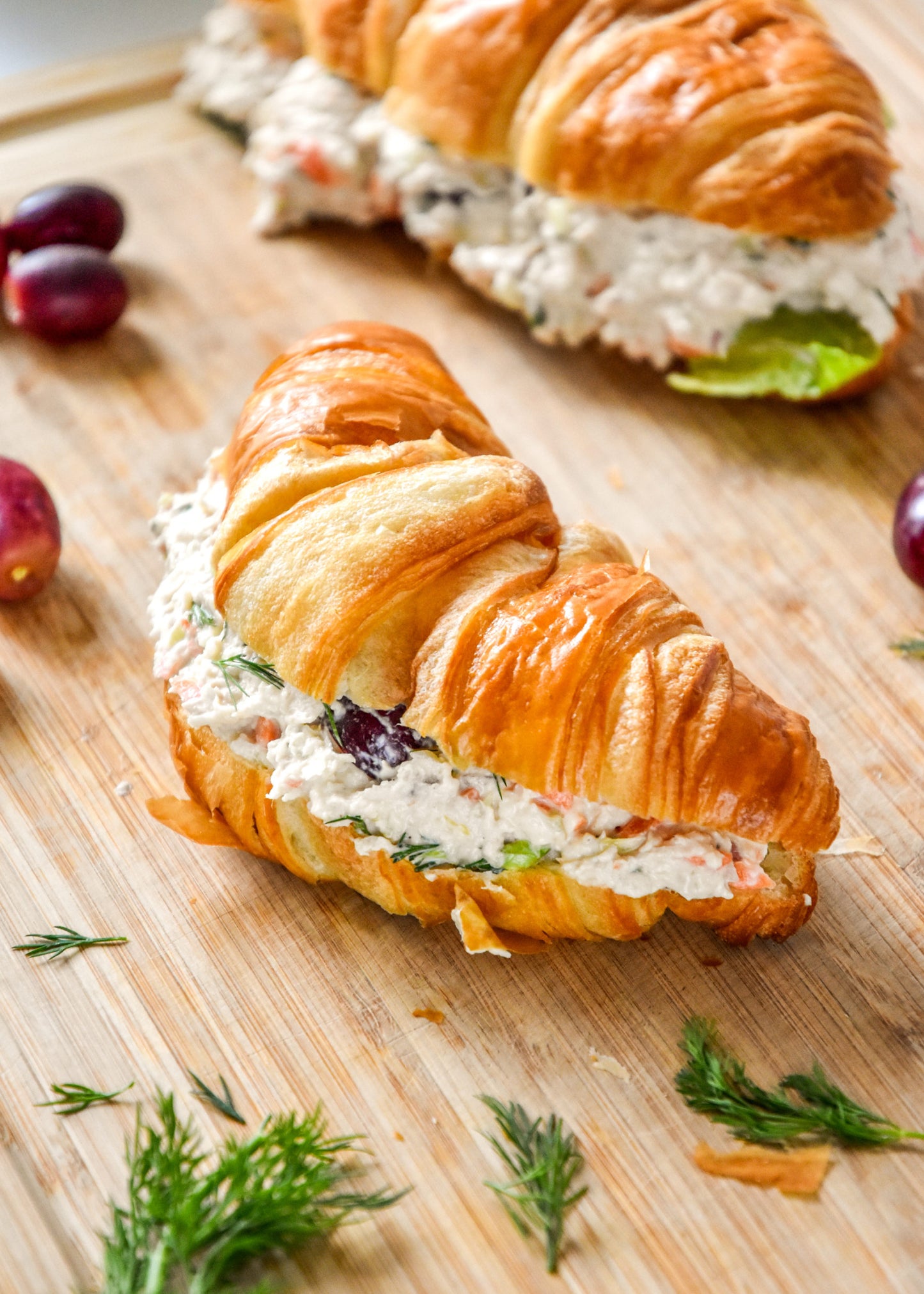 Chicken Salad Croissant w/ Veggies