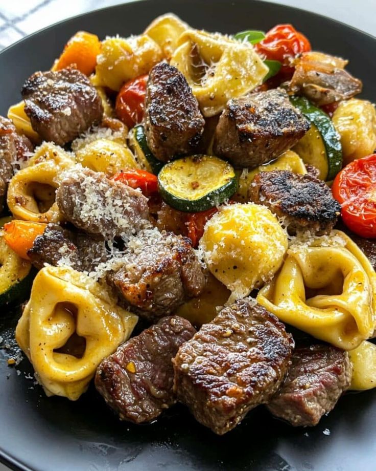 Parmesan Garlic Steak & Tortellini