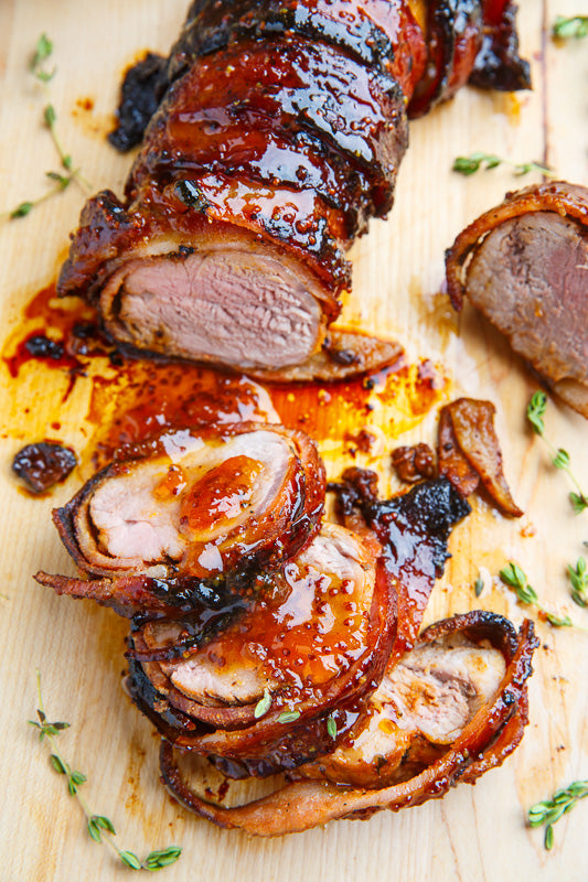 Bacon Wrapped BBQ Pork Tenderloin