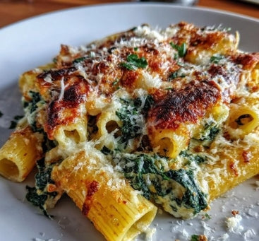 Baked Rigatoni w/ Spinach & Ricotta