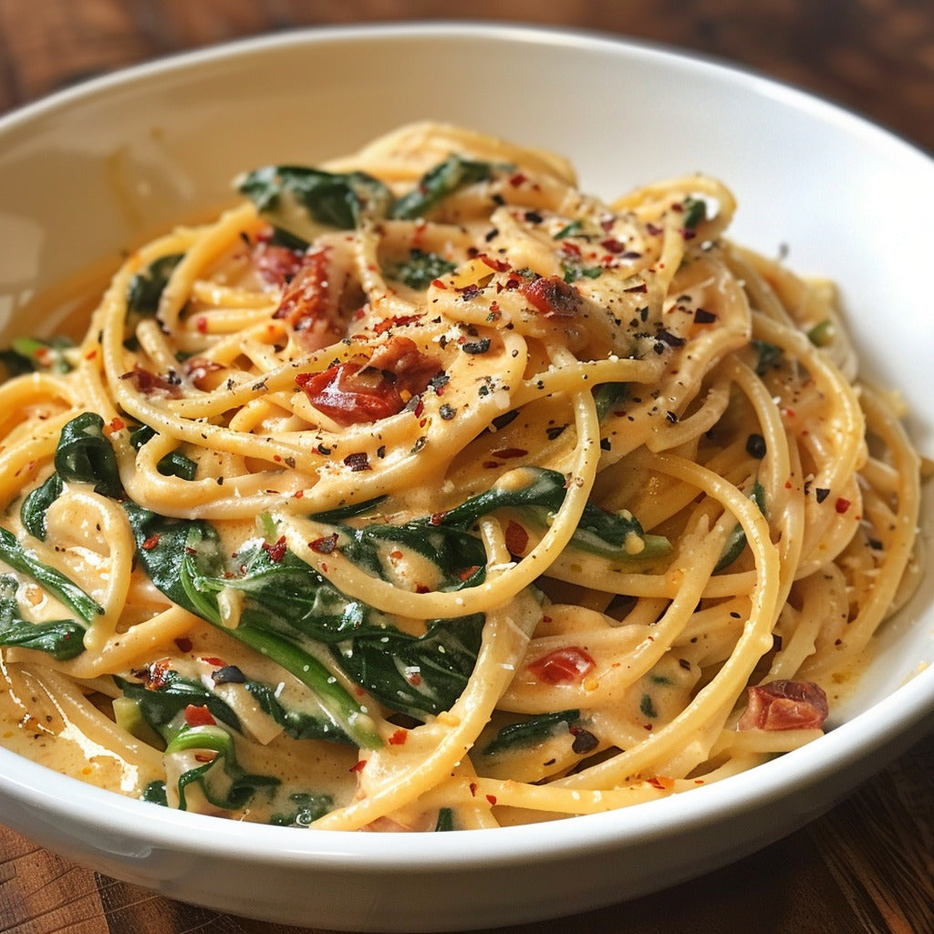 Spinach & Sundried Tomato Pasta