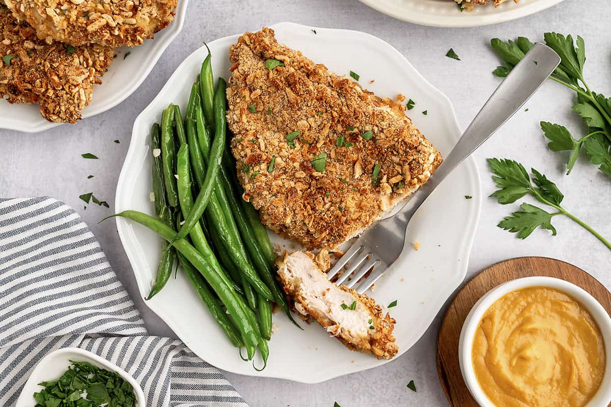 Pretzel Crusted Chicken