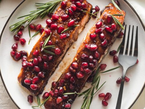 Pomegranate Baked Salmon