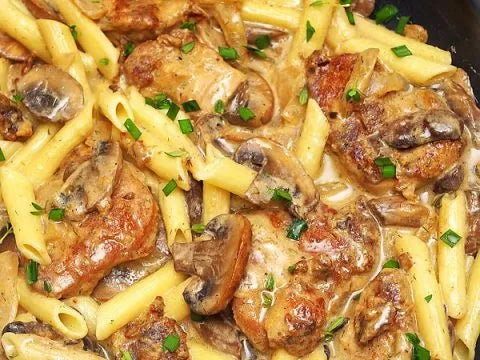 Pork Tenderloin w/ Mushroom Sauce